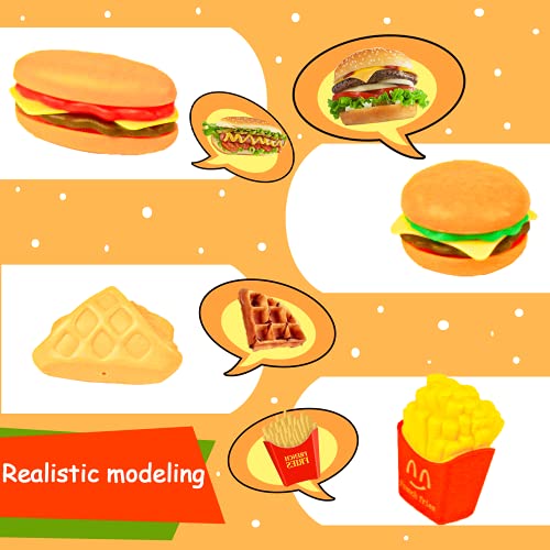 SULOLI Pretend Food Toys,Mini Play Food Sets for Children Kitchen Kids Role Play Food for 3+ Years Old