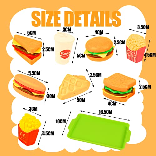 SULOLI Pretend Food Toys,Mini Play Food Sets for Children Kitchen Kids Role Play Food for 3+ Years Old