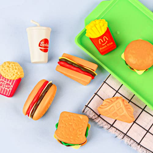 SULOLI Pretend Food Toys,Mini Play Food Sets for Children Kitchen Kids Role Play Food for 3+ Years Old