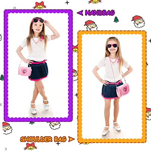 Pretend Play Makeup Set 19pcs - Fake Cosmetic Toys Kit with Pink Purse, Smartphone, Sunglasses, Birthday Gift for Little Girls