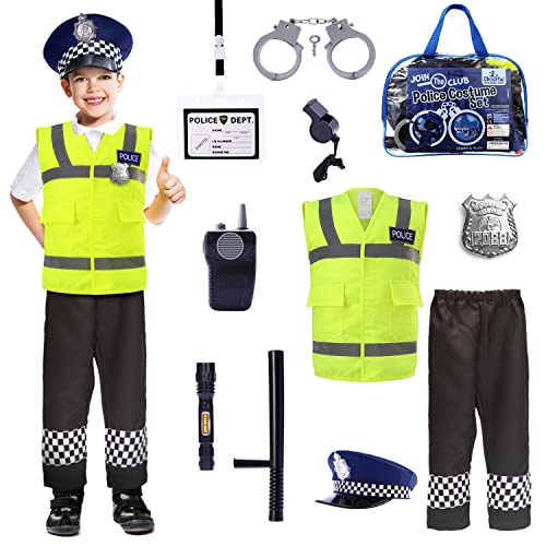 Cheerful Children Toys Police Costume Kids - 3-5 Kids Police Costume, Children Police Costume, Police Officer Costume Kids - Kids Dress Up Costumes - Fancy Dress Kids - Kids Fancy Dress - Police Vest