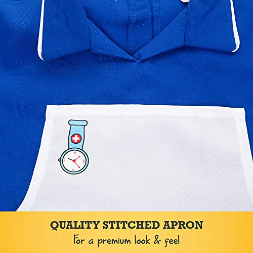 Childrens Nurses Costume, Kids Nurse Outfit 2-3 Years | Kids Dress Up Fancy Dress for Kids & Toddlers | Dressing Up Clothes for Girls | Role Play for Kids By Pretend to Bee, Blue