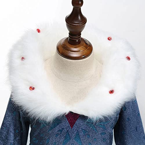 Discoball Girls Elsa Princess Dress Elsa Anna Costume Dress Up Winter Snow Queen Fancy Dress for Halloween Christmas Fancy Birthday Party Coronation Dress (4-5 Years)