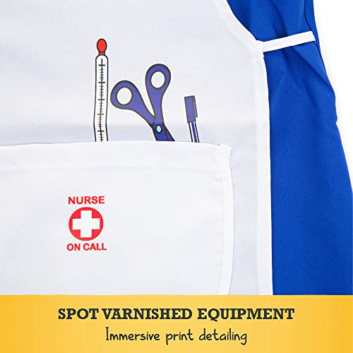 Childrens Nurses Costume, Kids Nurse Outfit 2-3 Years | Kids Dress Up Fancy Dress for Kids & Toddlers | Dressing Up Clothes for Girls | Role Play for Kids By Pretend to Bee, Blue