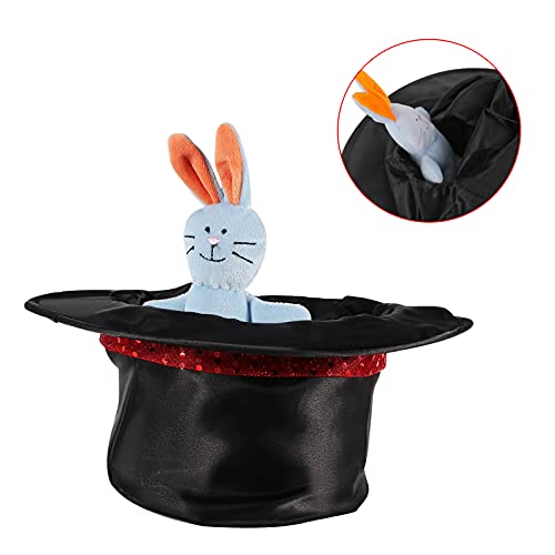 deAO Role Play Magician Costume with Magic Hat and Wand Magician Outfit Kids Halloween Costume Prefect Magician Dress Up For Kids For Birthday Christmas Party Gift for Children