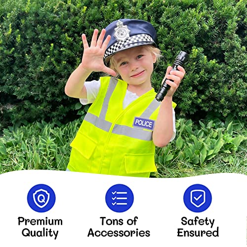Cheerful Children Toys Police Costume Kids - 3-5 Kids Police Costume, Children Police Costume, Police Officer Costume Kids - Kids Dress Up Costumes - Fancy Dress Kids - Kids Fancy Dress - Police Vest
