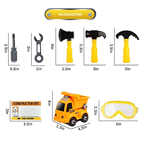 Lesheng space Construction Worker Costume for Boys and Toddlers Builder Pretend Role Play Dress Up for kids