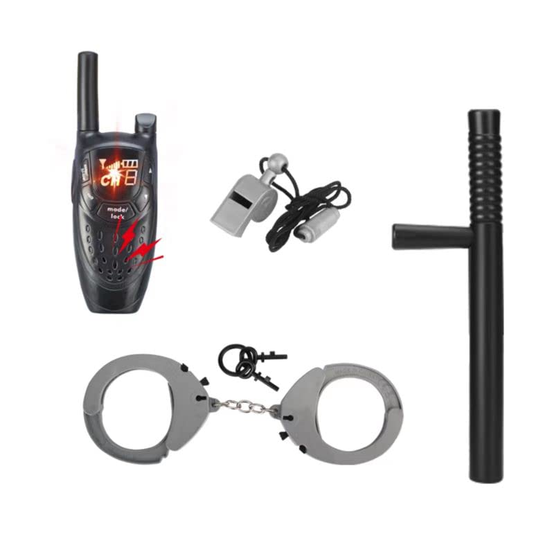 Sincere Party Kids Police Officer Costume Childs Policeman Outfit Cop Fancy Dress Up Cosutme for Boys and Girls 3-4years