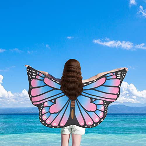 Kaket Kids Butterfly Wings Costume with Mask, Fancy Dress Up Butterfly Wings Cape Kids, Fairy Butterfly Wings for Kids Child Girls Halloween Party Dress up (1PC, Style 3)