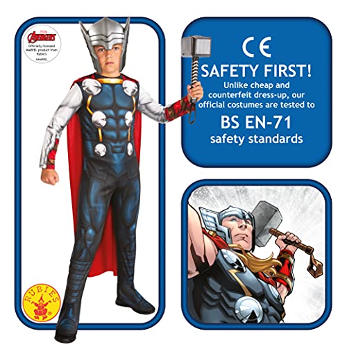 Rubie's Official Marvel Avengers Thor Classic Childs Costume, Kids Superhero Fancy Dress, Small,4-6 years