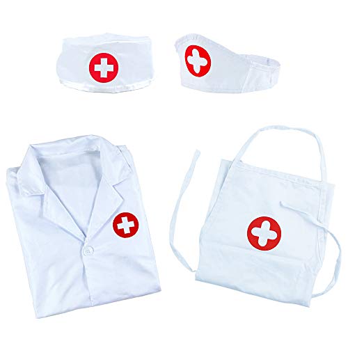 Akokie Doctor Set Dress Up Kids Role Play Pretend Toys Educational Toys Game for Boys Girls 3 4 5 6 Years Old