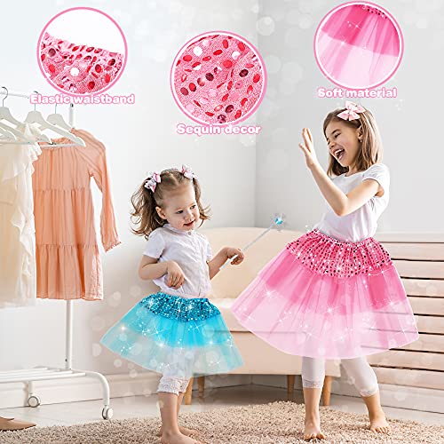 Jojoin Princess Dress Up Shoes, Pretend Princess Toys with 3 Pairs Play Shoes, 1 Unicorn Purse & 2 Skirts Jewelry Accessories Sets Role Play Gift for Girls, Birthday Christmas Toys for Age 3 4 5 6