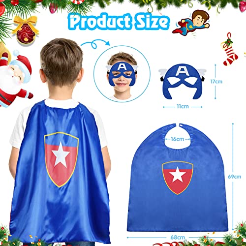 Hikidye Gifts for 3-11 Year Old, Superhero Capes Costumes Easter Gifts Spiderman Toys for 3-10 Year/ 3-12 Year Old Boys Girls Kids Party Dressing Up