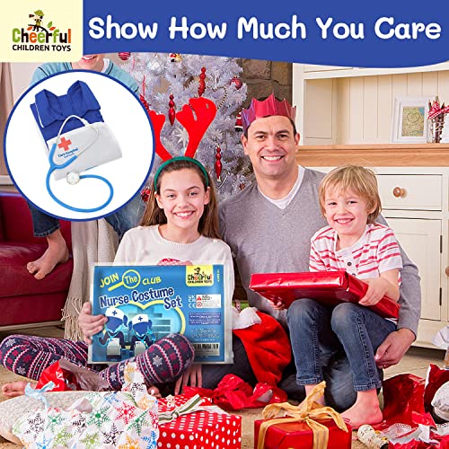 Real Stethoscope Included - Children Nurses Costume - Kids Nurse Costume - Fancy Dress for Kids & Toddlers - Dressing Up Clothes for Girls Age 3 4 5. Kids Dress Up - Kids D