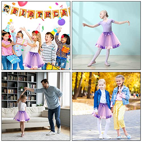 ACWOO Unicorn Costume, 4 Piece Unicorn Dress Princess Fancy Dress Up with Unicorn Headband Angel Wings and Magic Wand, Girls Fairy Tutu Skirt Costume for Party Cosplay Princess Dress Up (2-10 Years)