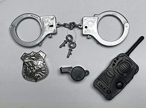 Matissa & Dad Children's Police Officer Role Play Costume and accessory Set Kids Boys Girls (Small (3-5 Years))