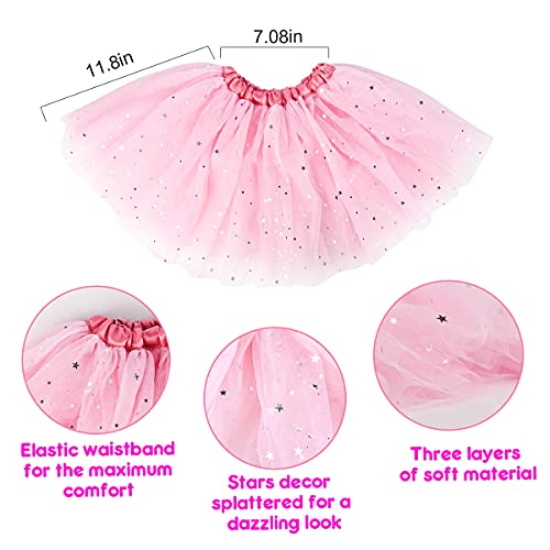 Princess Dress Up Shoes - Girls Princess Toys Costume with 3 Crowns Tiaras, 3 Pairs of Play Shoes, 3 Skirts Princess Accessories for Girls Birthday Gifts for Kids