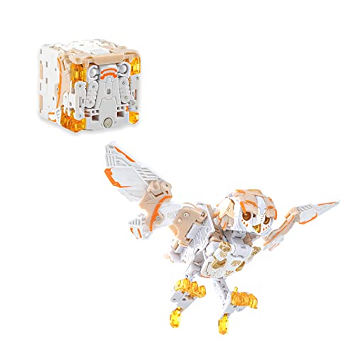 52TOYS Beastbox WHITE NOISE Owl Deformation Toys Action Figure, 8.86 inch Collectible Converting Boy Toys for Party Birthday Gifts, Ages 15 and Up
