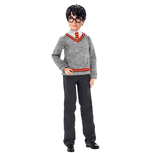 Harry Potter Collectible Doll (10.5 Inch) with Hogwarts Uniform, Gryffindor Robe and Wand, FYM50