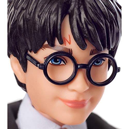 Harry Potter Collectible Doll (10.5 Inch) with Hogwarts Uniform, Gryffindor Robe and Wand, FYM50