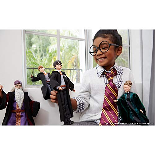 Harry Potter Collectible Doll (10.5 Inch) with Hogwarts Uniform, Gryffindor Robe and Wand, FYM50