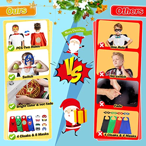 Gralal Toys for 3-12 Year Old Boy, Superhero Costumes for Boys Gifts for 3-9 Year Old Boys Girls Superhero Toys Boy Toys Age 3 4 5 6 Superhero Capes Outdoor Toys Garden Toys Party Dress up for Kids