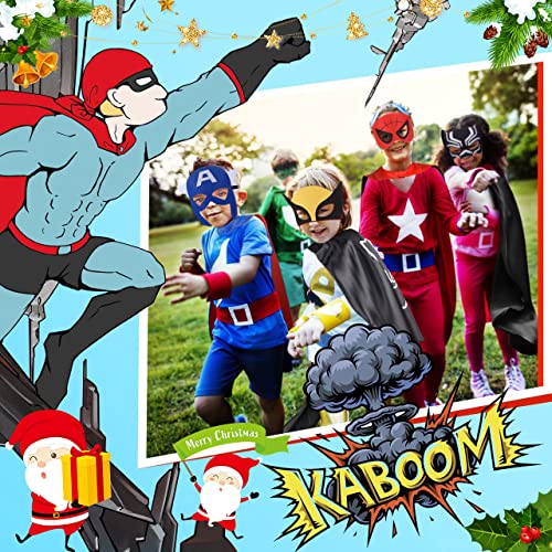 Gralal Toys for 3-12 Year Old Boy, Superhero Costumes for Boys Gifts for 3-9 Year Old Boys Girls Superhero Toys Boy Toys Age 3 4 5 6 Superhero Capes Outdoor Toys Garden Toys Party Dress up for Kids