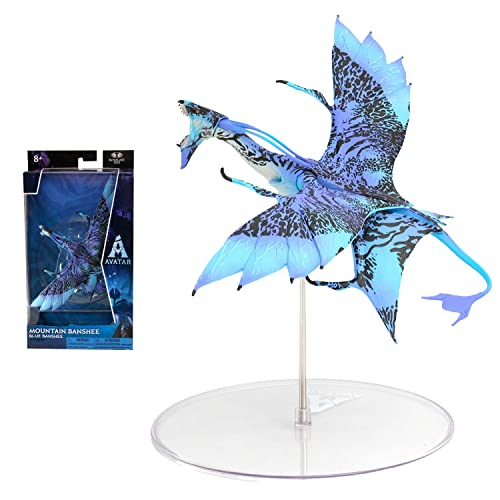 McFarlane Toys - Disney Avatar – World of Pandora Mountain Banshee Avatar Movie Action Figure – Disney Toys – Blue and Purple – collectible Figure – Ages 8+
