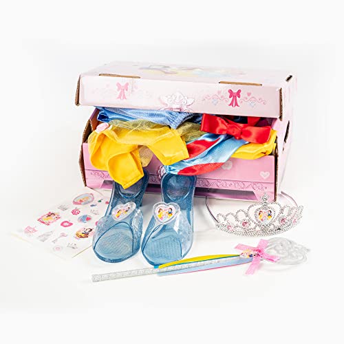 Rubie's 301274 Disney Princess Dress Up Trunk, Girls, Multi, One Size Age 4-6 Years