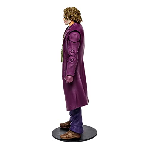McFarlane Toys 7-Inch DC Dark Knight Trilogy The Joker Action Figure with 22 Moving Parts, Collectible DC Figure, Unique Collectible Character Card, includes 1/4 pieces to assemble Bane, Ages 12+
