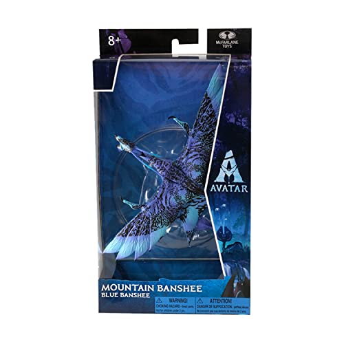 McFarlane Toys - Disney Avatar – World of Pandora Mountain Banshee Avatar Movie Action Figure – Disney Toys – Blue and Purple – collectible Figure – Ages 8+