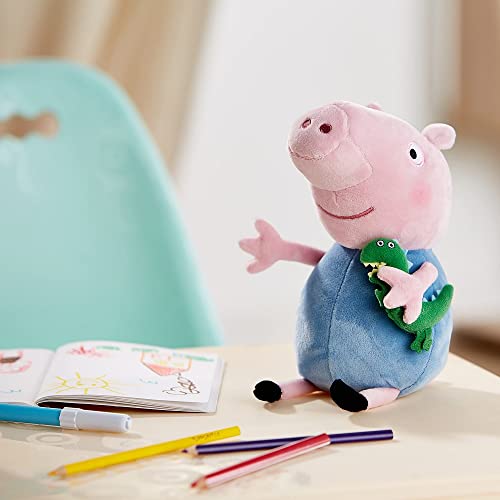 Ty Beanies George 10" | Peppa Pig Beanie Baby Soft Plush Toy | Collectible Cuddly Stuffed Teddy