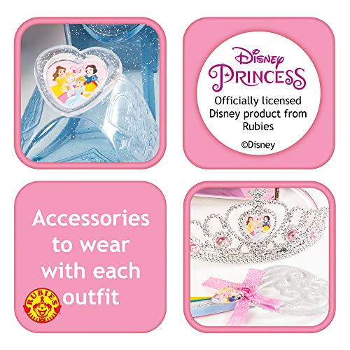 Rubie's 301274 Disney Princess Dress Up Trunk, Girls, Multi, One Size Age 4-6 Years