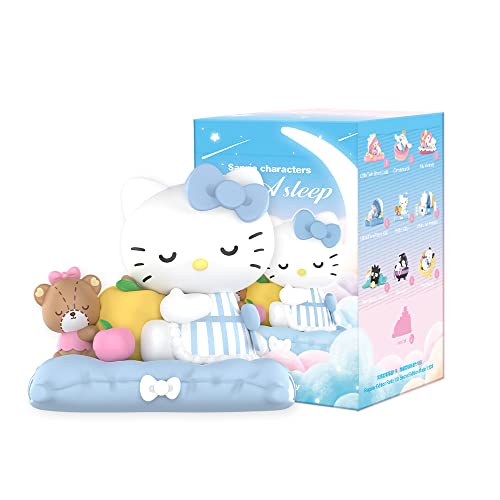 POP MART Sanrio characters Fall Asleep Series 1Box 2.5 inches Articulated Character Premium Design gifts for women Fan-Favorite blind box Collectible Toy Art Toy Action Figure