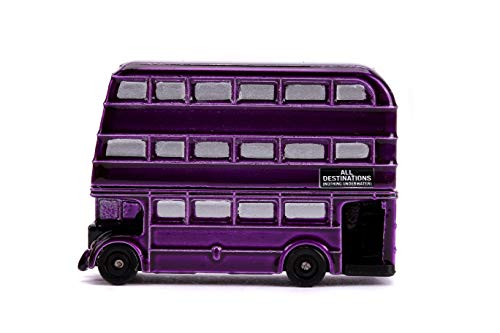 Jada Toys 253181002 Harry Potter Set of 2 Nano Collectable Die-cast, 959 Ford Anglia, Knight Bus, Toy Cars Set, 4 cm, 8 Years and Up