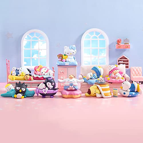 POP MART Sanrio characters Fall Asleep Series 1Box 2.5 inches Articulated Character Premium Design gifts for women Fan-Favorite blind box Collectible Toy Art Toy Action Figure