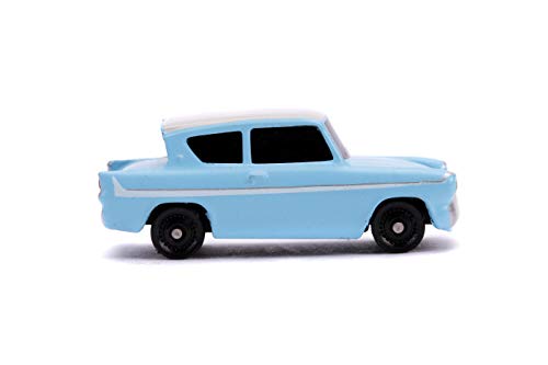 Jada Toys 253181002 Harry Potter Set of 2 Nano Collectable Die-cast, 959 Ford Anglia, Knight Bus, Toy Cars Set, 4 cm, 8 Years and Up