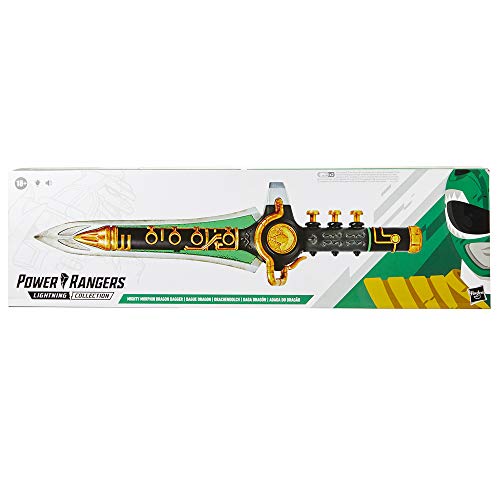 Power Rangers Lightning Collection Mighty Morphin Green Dragon Dagger Premium Fan Collectible With Lights, Sounds, and Music Comes with Stand