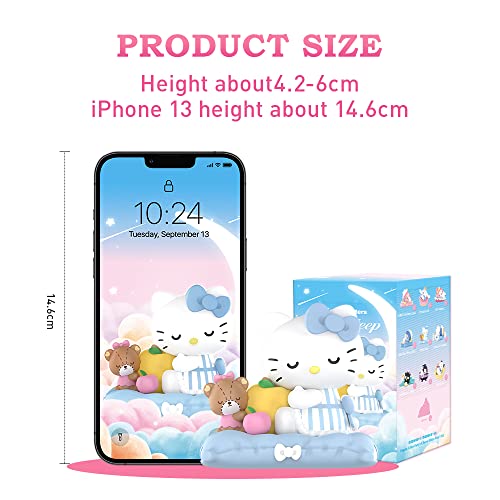 POP MART Sanrio characters Fall Asleep Series 1Box 2.5 inches Articulated Character Premium Design gifts for women Fan-Favorite blind box Collectible Toy Art Toy Action Figure