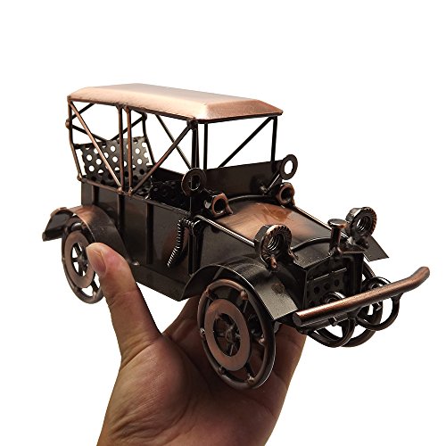 Tipmant Bronze Old Vingtage Car Toys Vechile Collectable Model Cars Gifts