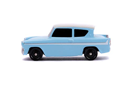 Jada Toys 253181002 Harry Potter Set of 2 Nano Collectable Die-cast, 959 Ford Anglia, Knight Bus, Toy Cars Set, 4 cm, 8 Years and Up