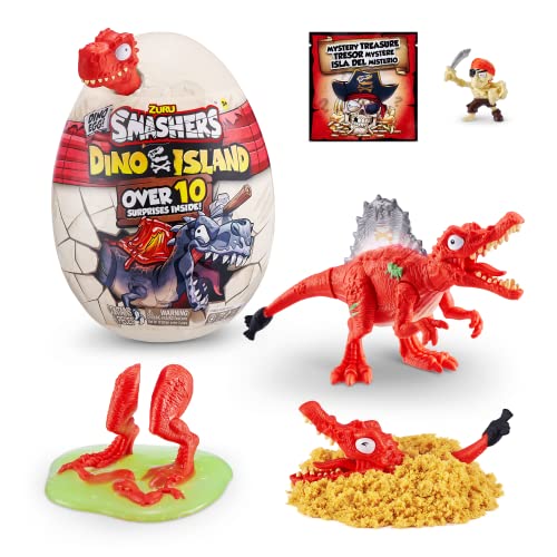 ZURU SMASHERS 7486B Smashers Dino Island Surprise Mini Egg, Spinosaurus, Collectible Toy, Explorer's Kit, Dinosaur Slime