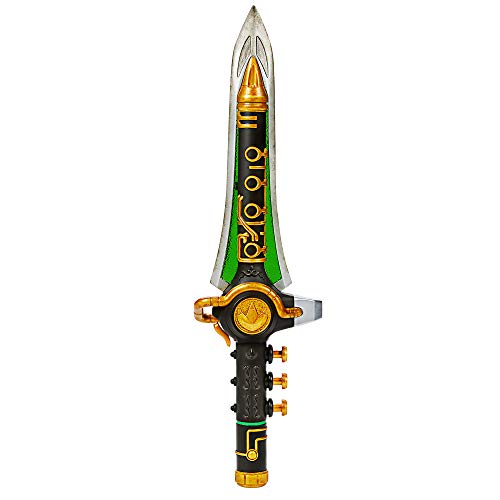 Power Rangers Lightning Collection Mighty Morphin Green Dragon Dagger Premium Fan Collectible With Lights, Sounds, and Music Comes with Stand