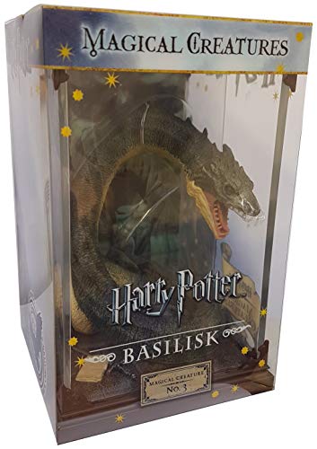 The Noble Collection - Magical Creatures Basilisk - Hand-Painted Magical Creature #3 - Officially Licensed 7in (18.5cm) Harry Potter Toys Collectable Figures - For Kids & Adults