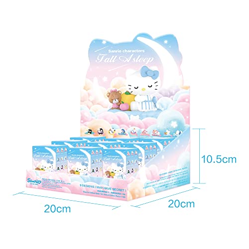 POP MART Sanrio characters Fall Asleep Series 1Box 2.5 inches Articulated Character Premium Design gifts for women Fan-Favorite blind box Collectible Toy Art Toy Action Figure