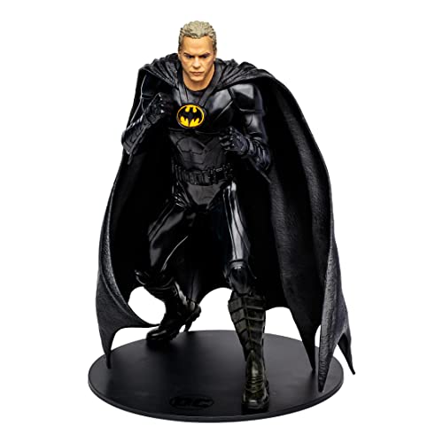 McFarlane Toys, DC Multiverse 12-inch Batman Multiverse Unmasked Gold Label Figure Statue, Collectible DC The Flash Movie Posed Statue with Unique Collector Character Card – Ages 12+