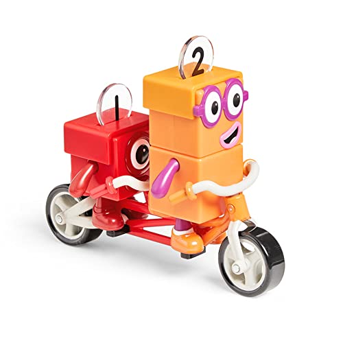 Learning Resources Numberblocks One and Two Bike Adventure Official Collectible Toys, Includes Numberblocks One and Two, Tandem Bike, Helmets, with Posable Arms for Realistic Play, Use for Display