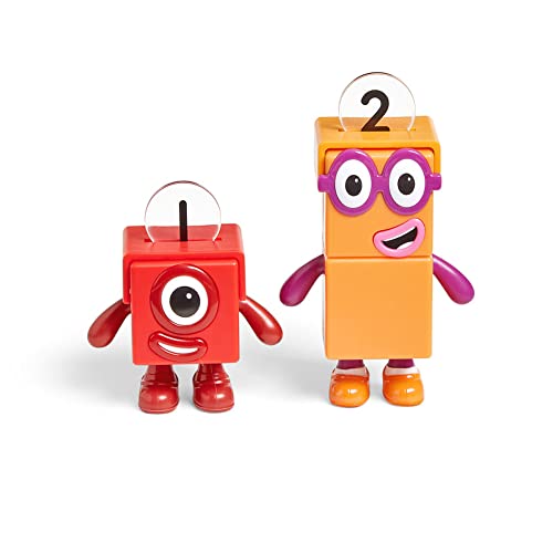 Learning Resources Numberblocks One and Two Bike Adventure Official Collectible Toys, Includes Numberblocks One and Two, Tandem Bike, Helmets, with Posable Arms for Realistic Play, Use for Display