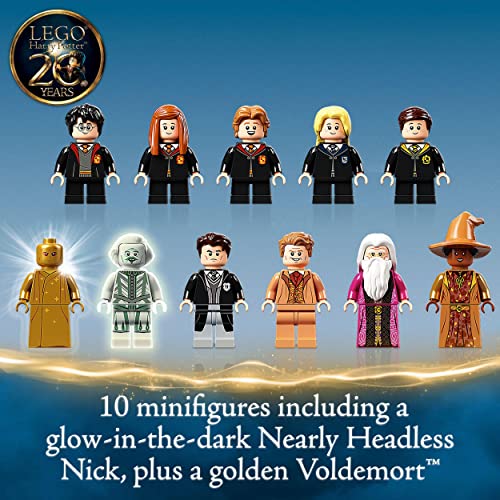 LEGO Harry Potter Hogwarts Chamber of Secrets Castle Toy with The Great Hall, 20th Anniversary Model Set with Collectible Golden Minifigure, Wizarding World Gifts for Kids, Boys & Girls 76389