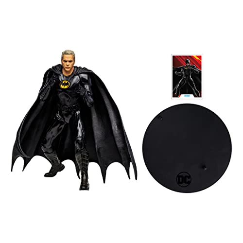 McFarlane Toys, DC Multiverse 12-inch Batman Multiverse Unmasked Gold Label Figure Statue, Collectible DC The Flash Movie Posed Statue with Unique Collector Character Card – Ages 12+